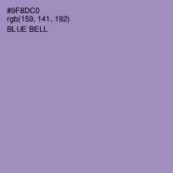 #9F8DC0 - Blue Bell Color Image